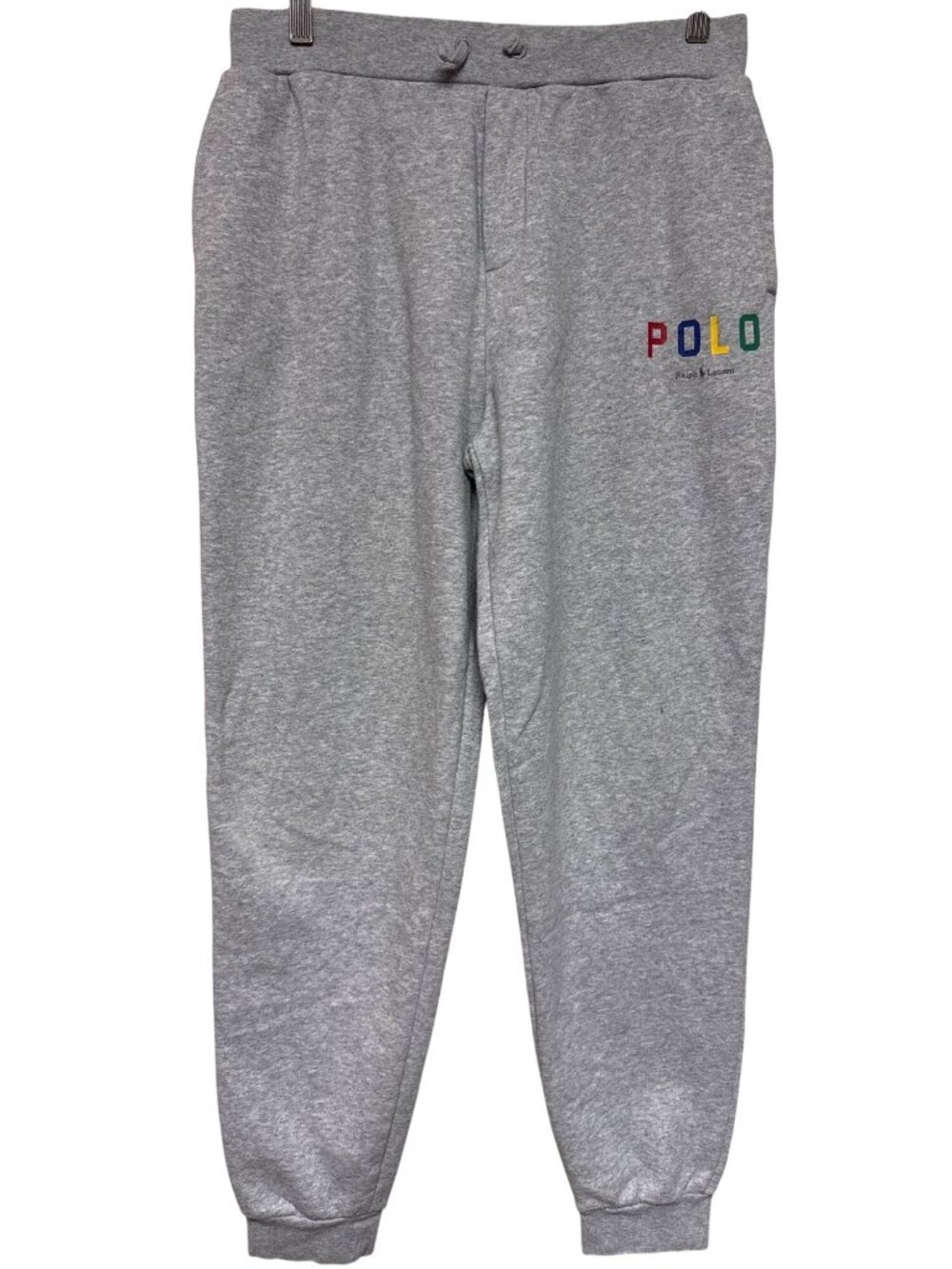 Polo Ralph Lauren Boys XL 18/20 Gray Fleece Jogger Sweatpants Logo Youth Soft